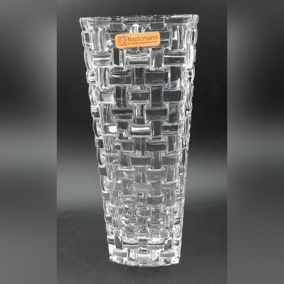 NEW Nachtmann Bossa Nova Slimline Vase 11" 28 cm 80727 Woven Made in Germany - Picture 4 of 7